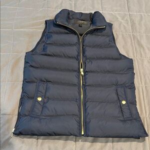 J. Crew Navy Puffer Vest